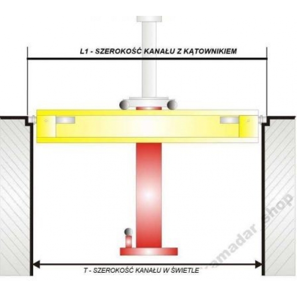 Pit pneumo-hydraulic hoist 16 tons straight | Baltic Diag