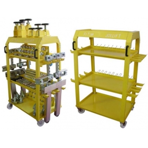 Tool trolley with tools for car body straightening work LA 104 | Baltic Diag