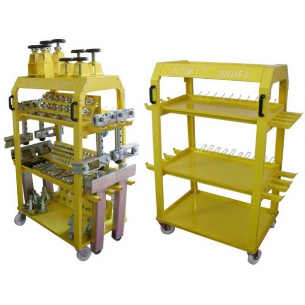 Tool trolley with tools for car body straightening work LA 104 | Baltic Diag