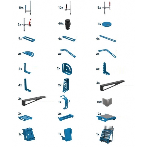 Набор принадлежностей для сварочного стола GPPH PLUS 146шт. No1