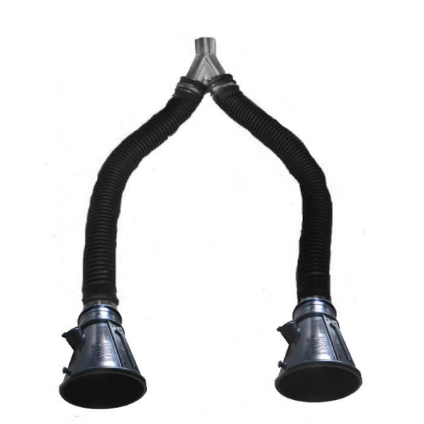 Exhaust extraction hose with two nozzles GYN-100100100 WORKY