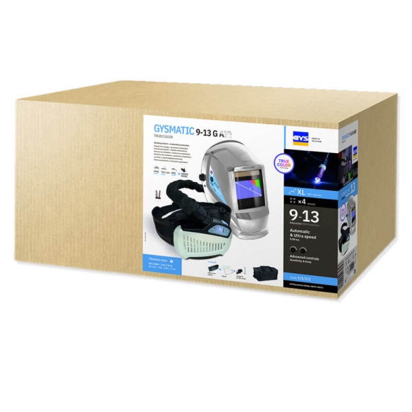 Welding helmet with respiratory protection GYSMATIC 3/9-13G AIR XL | Baltic Diag