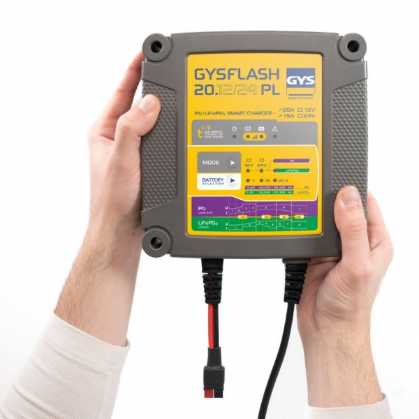 Зарядное и обслуживающее устройство для аккумуляторов GYSFLASH 20.12/24 PL | Baltic Diag