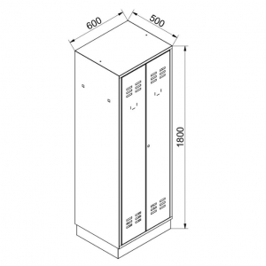 Metal work cabinet GS2 600 | Baltic Diag