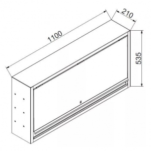 Wall-mounted cabinet 1100 | Baltic Diag