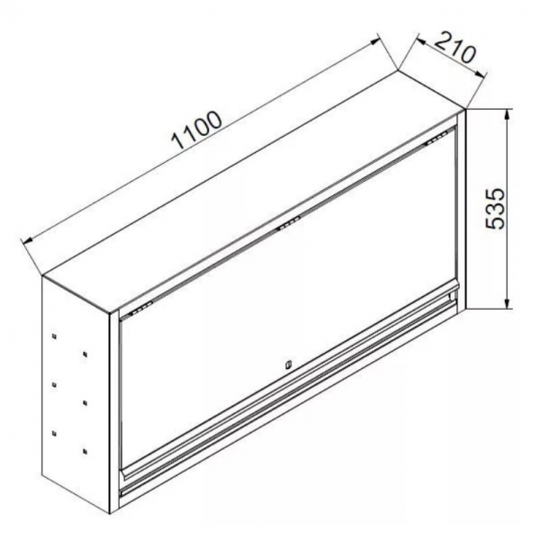 Wall-mounted cabinet 1100 | Baltic Diag