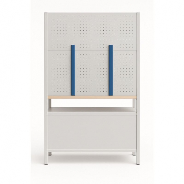 Gude bracket set for perforated tool wall mounting