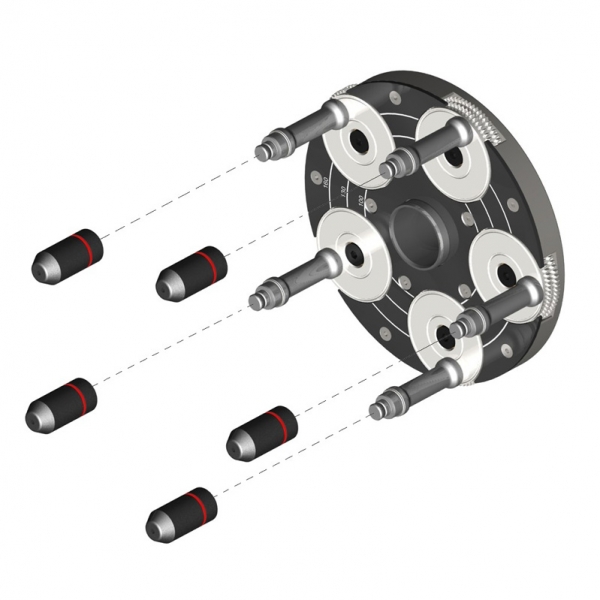 Adjustable clamping plate for wheel centering QuickPlate V (4-pin) Haweka | Baltic Diag