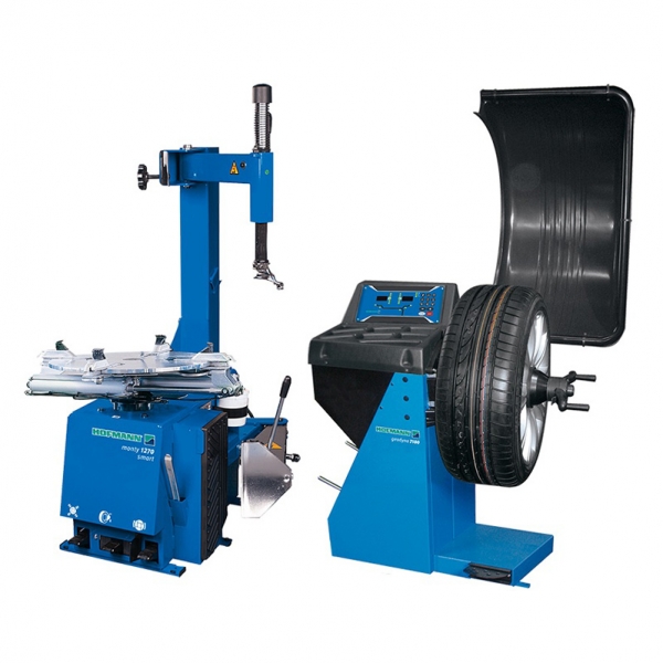 Wheel balancer geodyna® 7100 Hofmann + monty® 1270 smart tire changer set | Baltic Diag