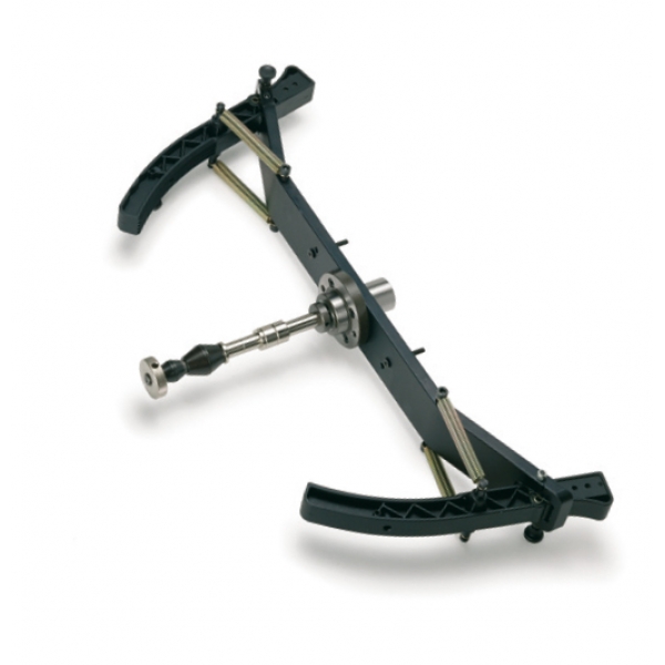 Universal motorcycle wheel adaptor “I” (with integrated flange) for wheel balancers