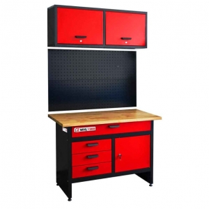 Workbench with wall and pegboard panel Holzmann WHL1200 | Baltic Diag