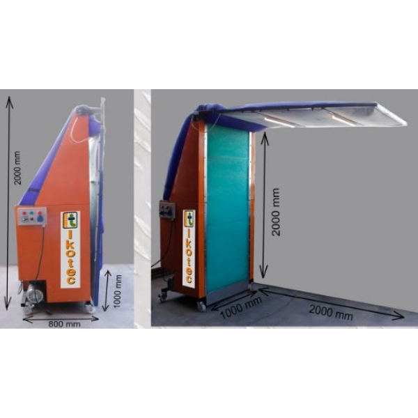 Mobile painting booth Ikotec Eklipse | Baltic Diag