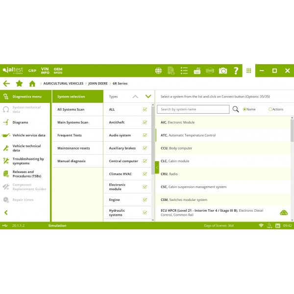 Universal agricultural machinery diagnostic tool Jaltest AGV Kit | Baltic Diag