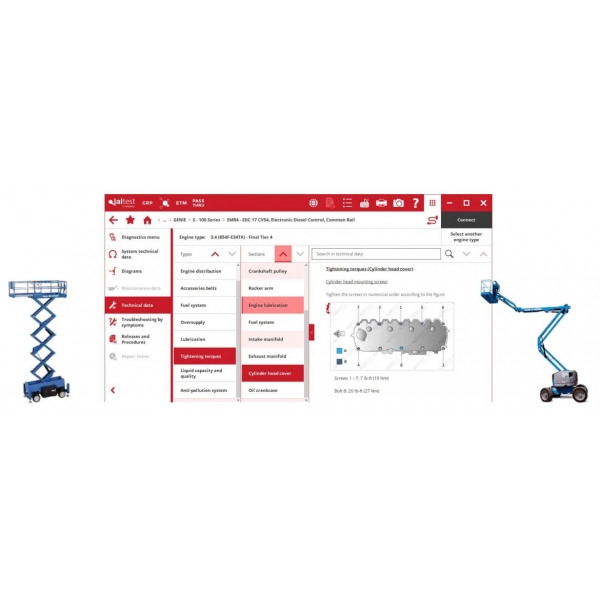 Universal lifting equipment diagnostic tool Jaltest MHE | Baltic Diag