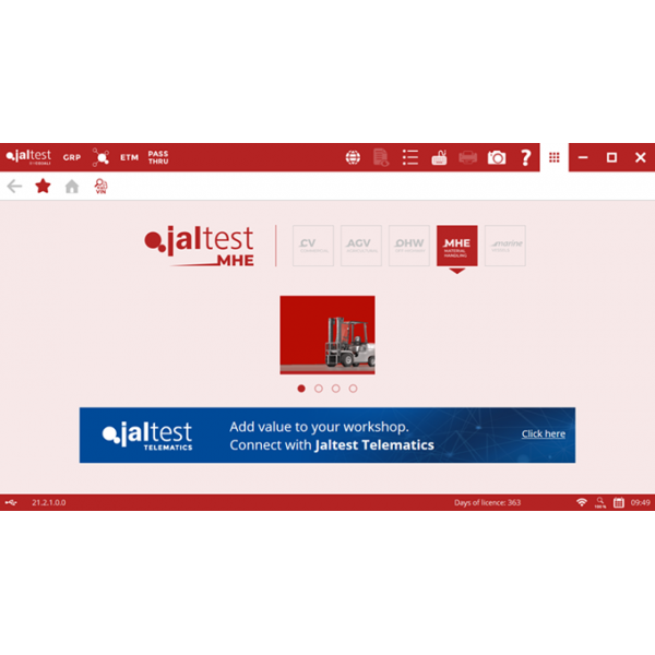 Universal lifting equipment diagnostic tool Jaltest MHE | Baltic Diag