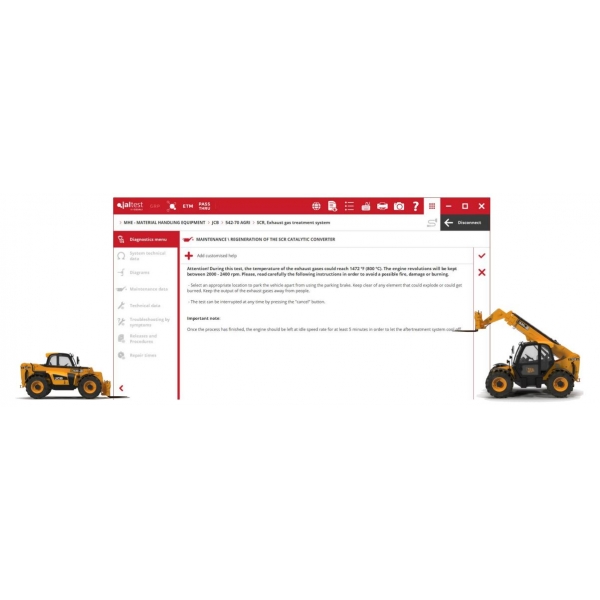 Universal lifting equipment diagnostic tool Jaltest MHE | Baltic Diag