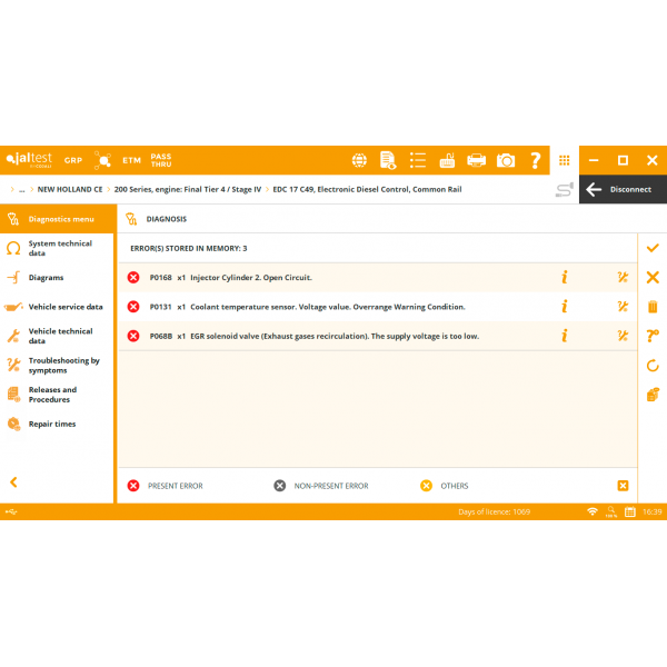 Universal diagnostic equipment for construction machinery Jaltest OHW Kit | Baltic Diag