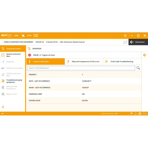Universal diagnostic equipment for construction machinery Jaltest OHW Kit | Baltic Diag