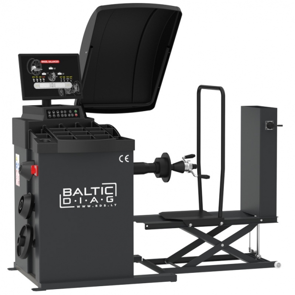 Automatic truck wheel balancer with wheel lift BD-791