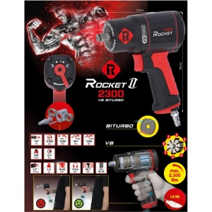 Pneumatic impact wrench, 2300 Nm 1/2 ROCKET II KS Tools | Baltic Diag