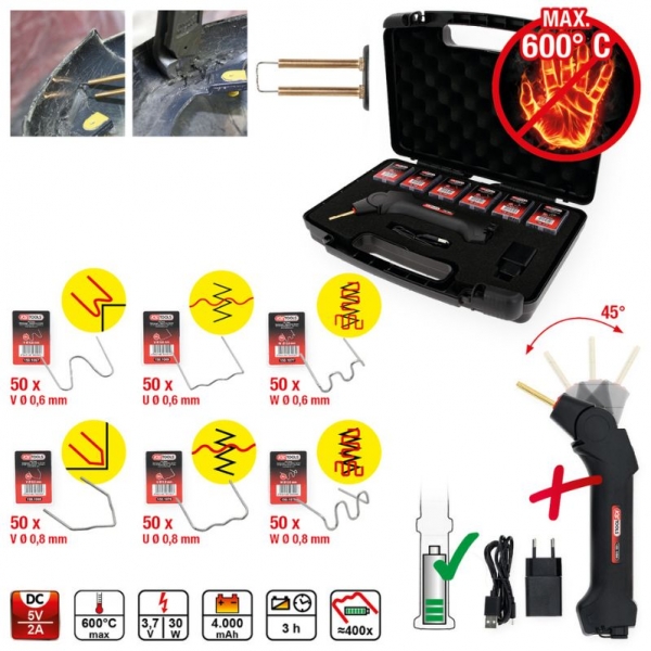 Plastic repair kit, 303 pcs KS Tools | Baltic Diag