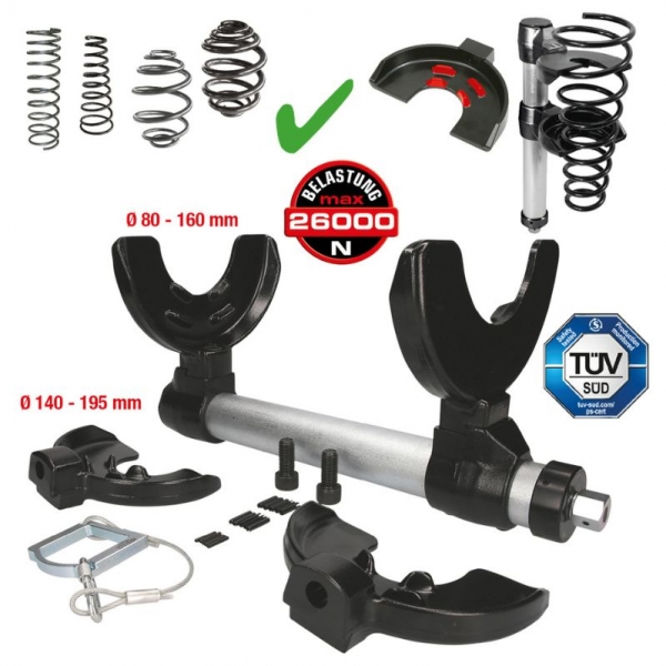 Universal spring compressor set, 6 pcs KS Tools | Baltic Diag