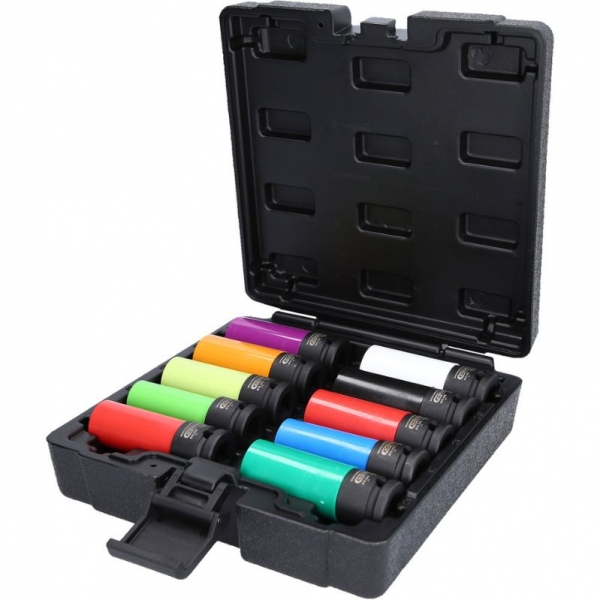 1/2" impact socket set for special aluminium rims, 10 pcs KS Tools