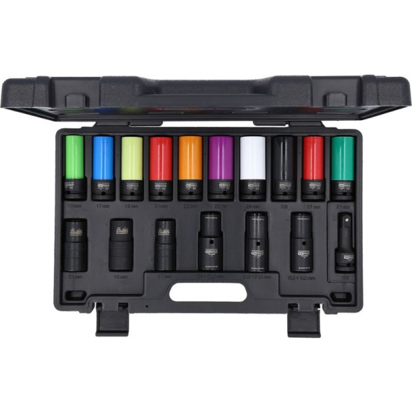 1/2 special drive end socket set for wheel bolts, 17 pcs MASTER KS Tools | Baltic Diag