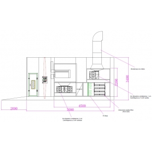 Painting chamber BD-6400 (with activated carbon filtration system) | Baltic Diag