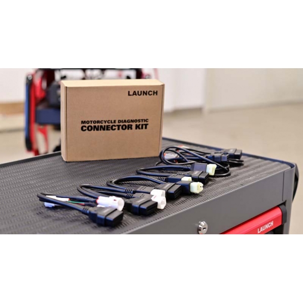 Motorcycle diagnostic license and connector set Launch