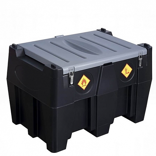 Mobile fuel tank 440L (plastic) with 12V DCTP40 pump, automatic nozzle ...