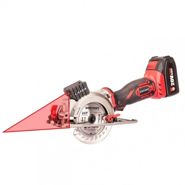 Cordless circular saw with laser 115 mm, 20V Li-ion | Baltic Diag