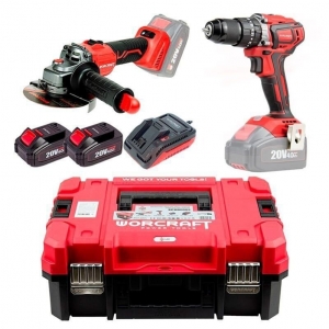 Cordless drill-driver and angle grinder set WORCRAFT XCUBE | Baltic Diag