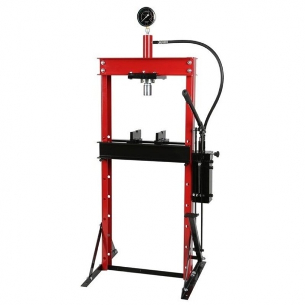 Hydraulic press with pressure gauge 20 t, foot operated