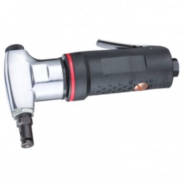 Pneumatic metal sheet cutting shears for cutting steel sheets