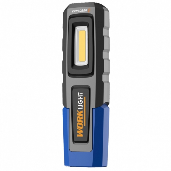 Rechargeable work flashlight COB+SMD (5500 - 7500 K)