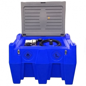 Mobile AdBlue tank 440L (plastic) with 12V ACAD40 pump, automatic nozzle, and filter | Baltic Diag