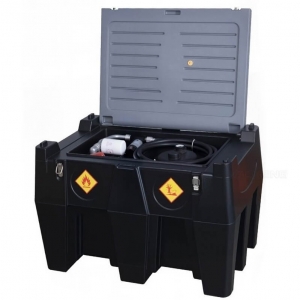 Мобильная топливная емкость 440 л (пластиковая) с насосом DCTP40 12 В, автоматическим пистолетом и фильтром | Baltic Diag