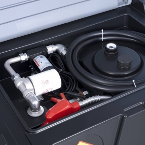 Мобильная топливная емкость 440 л (пластиковая) с насосом DCTP40 12 В, автоматическим пистолетом и фильтром | Baltic Diag