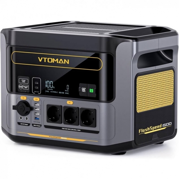 Portable battery with control module FlashSpeed 1500 VTOMAN
