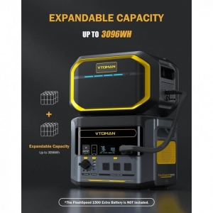 Portable battery with control module FlashSpeed 1500 VTOMAN | Baltic Diag