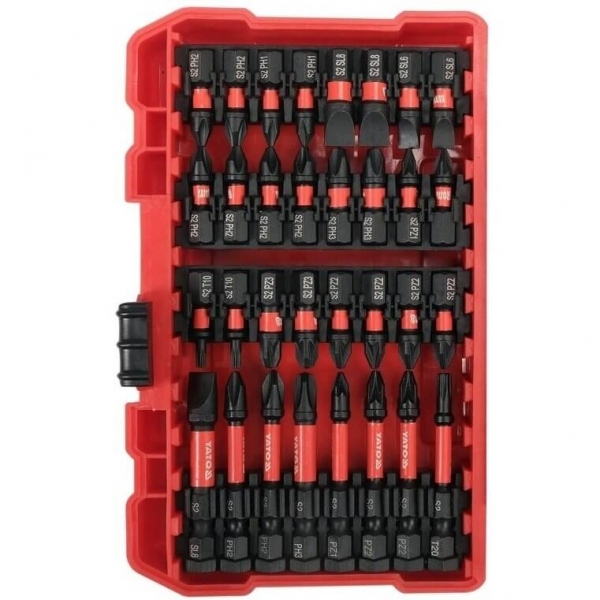 1/4 impact bit set – slotted, PZ, PH, TORX, 54 pcs | Baltic Diag