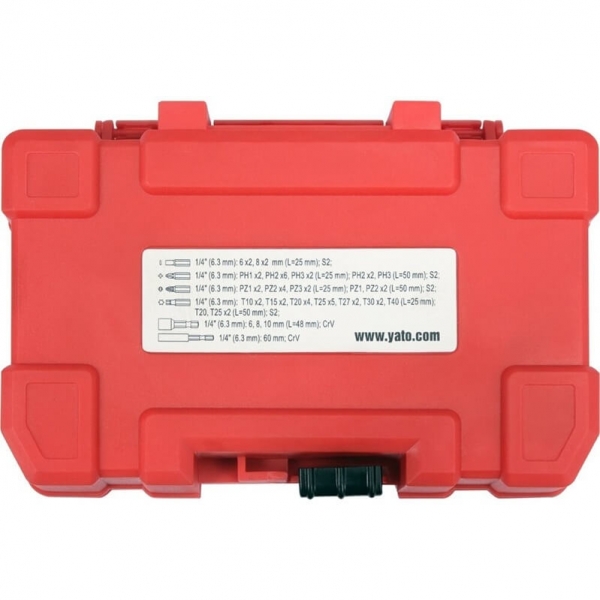 1/4 impact bit set – slotted, PZ, PH, TORX, 54 pcs | Baltic Diag