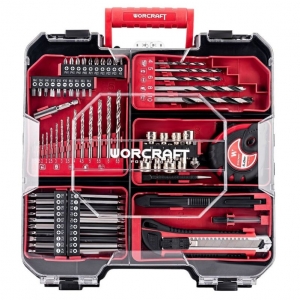 Аккумуляторная дрель-шуруповерт с ударным режимом и 74 аксессуарами | Baltic Diag