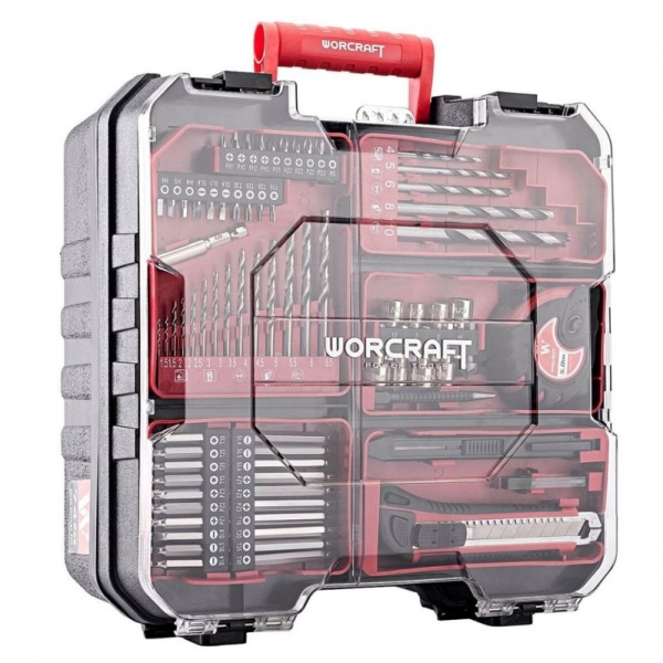 Аккумуляторная дрель-шуруповерт с ударным режимом и 74 аксессуарами | Baltic Diag