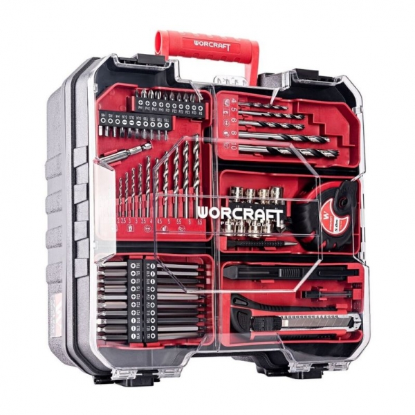 Аккумуляторная дрель-шуруповерт с ударным режимом и 74 аксессуарами | Baltic Diag