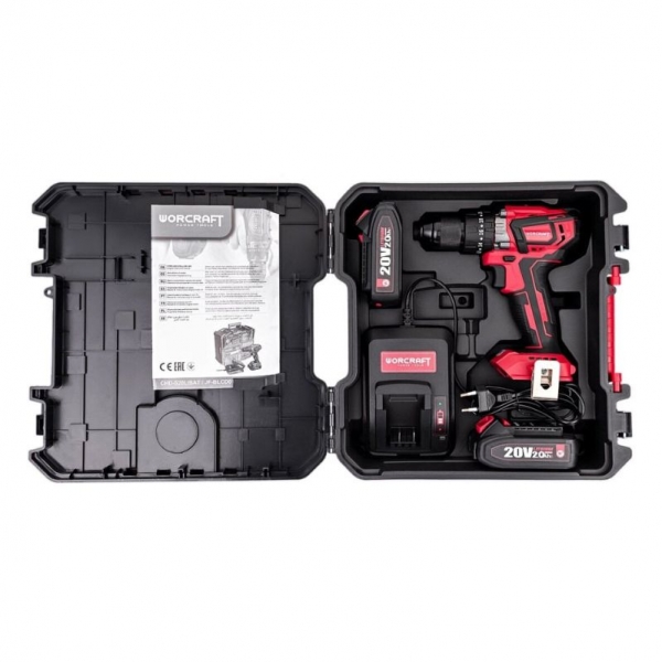 Аккумуляторная дрель-шуруповерт с ударным режимом и 74 аксессуарами | Baltic Diag