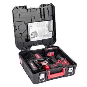 Аккумуляторная дрель-шуруповерт с ударным режимом и 74 аксессуарами | Baltic Diag