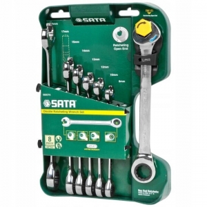 Combination ratchet wrench set 8 pcs (8–19 mm) | Baltic Diag