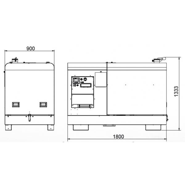 Diesel generator MOSA GE 45 KSC, 32 kW | Baltic Diag